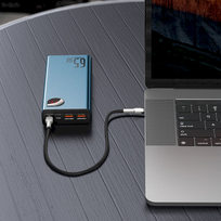 baseus 20000mah - Baseus PPLG-A03, 3000 mAh  (mėlynas) - 7 nuotrauka