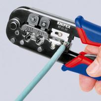 rj45 antgaliai - Antgalių presavimo replės KNIPEX 975110 - 3 nuotrauka