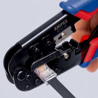 rj45 antgaliai - Antgalių presavimo replės KNIPEX 975110 - 4 nuotrauka
