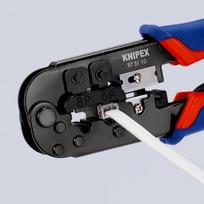 rj45 antgaliai - Antgalių presavimo replės KNIPEX 975110 - 5 nuotrauka