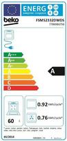 dujine virykle su dujine orkaite - BEKO FSM52332DWDS - 2 nuotrauka