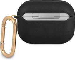 airpods case - Guess GUAPSASMK Saffiano metal logo Case for Airpods Pro Black - 2 nuotrauka