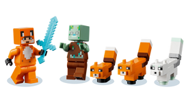 legajos - LEGO Minecraft Lapių buveinė 21178 - 8 nuotrauka