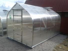 siltnamio stoglangos - Šiltnamis Standart KLASIKA 10m2 (2 stoglangiai) 2,5x4 su 4 mm.polikarbonato danga - 3 nuotrauka