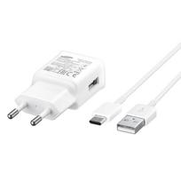 Samsung USB Plug Fast Charger + Type-C Data Cable White