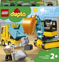 kastuvas vaikams - LEGO DUPLO Sunkvežimis ir vikšrinis ekskavatorius 10931  - 1 nuotrauka
