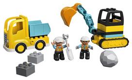 kastuvas vaikams - LEGO DUPLO Sunkvežimis ir vikšrinis ekskavatorius 10931  - 3 nuotrauka