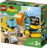 kastuvas vaikams - LEGO DUPLO Sunkvežimis ir vikšrinis ekskavatorius 10931  - 14 nuotrauka