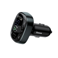 baseus fm - Baseus S-09 T-Type 3.4A Bluetooth MP3 Car Charger with Dual USB Output Tarnish - 3 nuotrauka