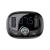 baseus fm - Baseus S-09 T-Type 3.4A Bluetooth MP3 Car Charger with Dual USB Output Tarnish - 5 nuotrauka