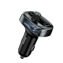 baseus fm - Baseus S-09 T-Type 3.4A Bluetooth MP3 Car Charger with Dual USB Output Tarnish - 6 nuotrauka