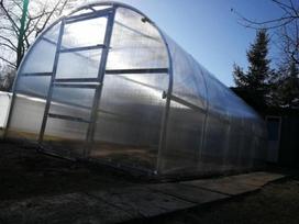 polikarbonatas 6 mm - Šiltnamis BALTIC LT 6 metrų ilgio 18 m2 (3x6 m) su 4 mm polikarbonato danga - 10 nuotrauka
