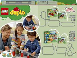traukinio garso - LEGO DUPLO Traukinių tiltas ir bėgiai 10872 - 5 nuotrauka
