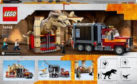 dinozauras rex - LEGO Jurassic World Dinozauro tiranozauro ir atrociraptoriaus pabėgimas 76948 - 2 nuotrauka