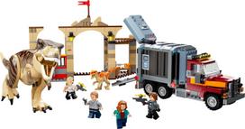 dinozauras rex - LEGO Jurassic World Dinozauro tiranozauro ir atrociraptoriaus pabėgimas 76948 - 3 nuotrauka