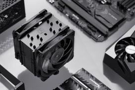 ausintuvai am4 - Noctua NH-U12A Chromax Black - 6 nuotrauka