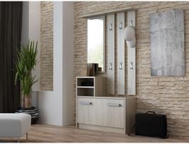 azuolo lentyna - Prieškambario baldų komplektas Top E Shop Hall Unit Sonoma Oak - 2 nuotrauka