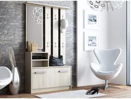 azuolo lentyna - Prieškambario baldų komplektas Top E Shop Hall Unit Sonoma Oak - 3 nuotrauka