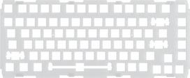klaviatura 75 balta - Priedas Glorious PC Gaming Race GMMK Pro 75 % Switch Plate, skaidri/balta - 2 nuotrauka