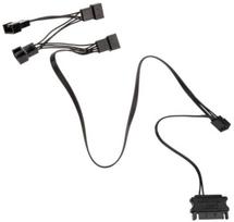 pwm laidas - Kolink 1-4 PWM Fan Splitter PGW-AC-KOL-049, juoda, 0.35 m - 5 nuotrauka
