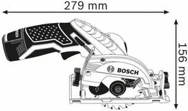 akumuliatoriu pakrovejas - Diskinis pjūklas Bosch GKS 12V-26; 12 V (be akumuliatoriaus ir pakrovėjo) - 2 nuotrauka