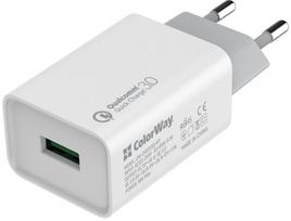 ColorWay Quick Charge 3.0 Charger CW-CHS013Q-WT