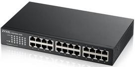 Šakotuvas Zyxel 24 port Gigabit Unmanaged Switch, rackmountable 19“