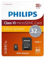 philips adapter - Philips 32GB micro SDHC Class 10 + Adapter FM32MP45B/ 10 - 2 nuotrauka