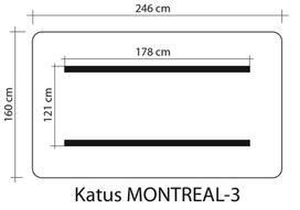 stogelis supynems - Stogelis lauko sūpynėms Montreal 3, rudas - 2 nuotrauka