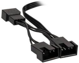 pwm kabelis - Kabelis Kolink 1-3 PWM Fan Splitter PGW-AC-KOL-048, juoda, 0.35 m - 1 nuotrauka