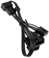 pwm kabelis - Kabelis Kolink 1-3 PWM Fan Splitter PGW-AC-KOL-048, juoda, 0.35 m - 3 nuotrauka