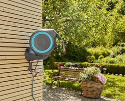 gardena rollup m - Gardena Wall Mounting Hose Box Roll-Up S Turquoise - 3 nuotrauka