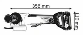 bosch gws 18v 10 - Kampinis šlifuoklis Bosch GWS 18-125 V-Li - 2 nuotrauka