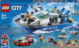 lego vaikams - LEGO City Police patrulių valtis 60277 - 1 nuotrauka