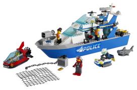 lego vaikams - LEGO City Police patrulių valtis 60277 - 2 nuotrauka