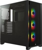 corsair 4000x - Corsair iCUE 4000X RGB Black (Juodas) - 3 nuotrauka