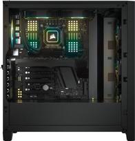 corsair 4000x - Corsair iCUE 4000X RGB Black (Juodas) - 4 nuotrauka