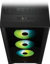 corsair 4000x - Corsair iCUE 4000X RGB Black (Juodas) - 6 nuotrauka