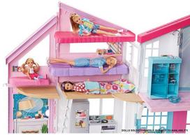 barbiu baldai - Mattel Barbie Malibu House Playset FXG57 - 3 nuotrauka