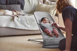babybjorn mesh - BABYBJÖRN gultukas Bliss, Mesh Grey, 006018 - 5 nuotrauka
