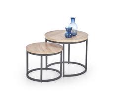 2 ju kavos staliuku komplektas - Kavos staliukas Halmar Oreo, 400-530x400x350-450 mm - 4 nuotrauka
