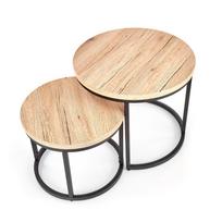 2 ju kavos staliuku komplektas - Kavos staliukas Halmar Oreo, 400-530x400x350-450 mm - 5 nuotrauka