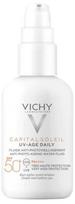 vichy spf 50 - VICHY nuo fotosenėjimo saugantis vandens pagrindo fluidas su atspalviu CAPITAL SOLEIL UV-AGE DAILY, SPF50+, 40 ml - 2 nuotrauka