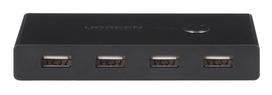 usb jungiklis - Jungiklis KVM USB 2x4 UGREEN USB 2.0 juodas - 4 nuotrauka