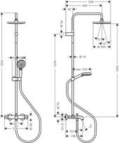 duso komplektas juodas - Komplektas Hansgrohe Shape Vernis - 4 nuotrauka