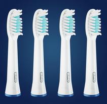 oral b dantu sepeteliu galvutes -  ORAL-B elektrinio dantų šepetėlio galvutės PULSONIC SENSITIVE, 4 vnt. - 2 nuotrauka