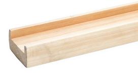 laiptu tureklai - Pagrindas statramsčiui NB380, ąžuolinis, 90x90x380 mm - 1 nuotrauka
