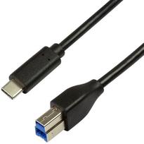 usb type c to usb b - Logilink USB 3.2 Gen1x1 Type-C To Type-B Cable - 3 nuotrauka