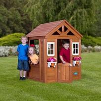 nameliai vaikams - Medinis žaidimų nemelis Backyard Discovery Timberlake Playhouse - 2 nuotrauka