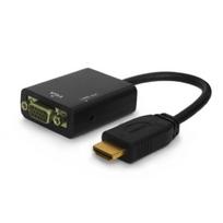 vga kabelis - Savio Adapter HDMI / VGA Black - 1 nuotrauka